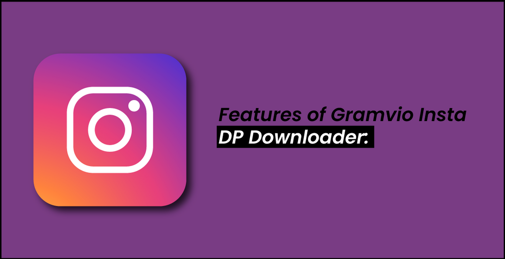 Features of Gramvio Insta DP Downloader: