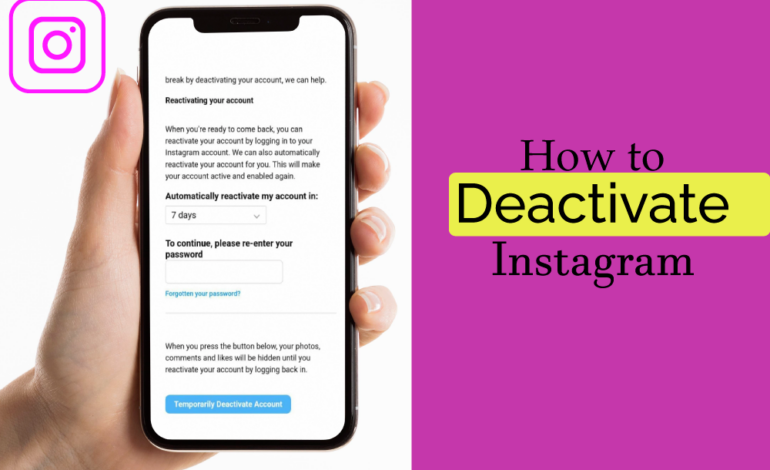 How to Deactivate Instagram
