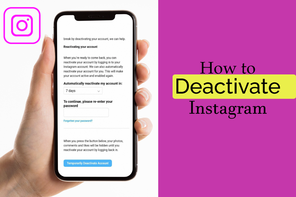 How to Deactivate Instagram