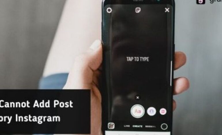 Why Cannot Add Post to Story Instagram?