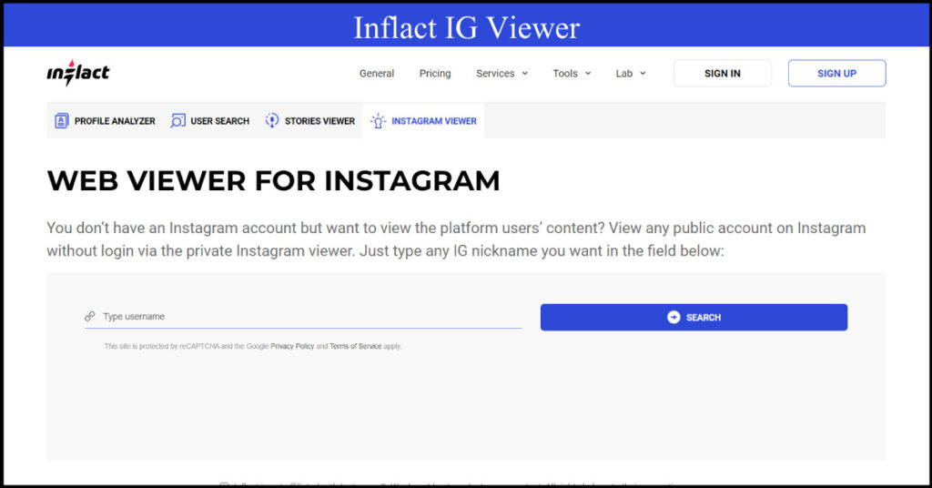 Inflact IG Viewer