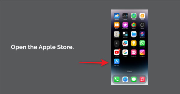 Open the Apple Store.