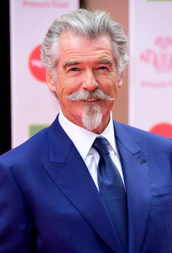 A recent picture of Pierce Brosnan