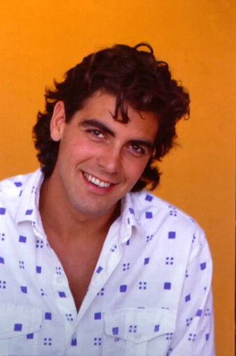  In an old headshot George Clooney