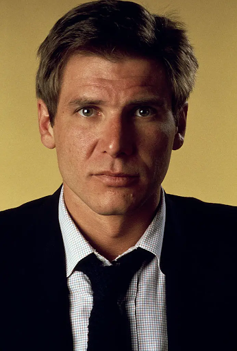 In an old headshot Harrison Ford 