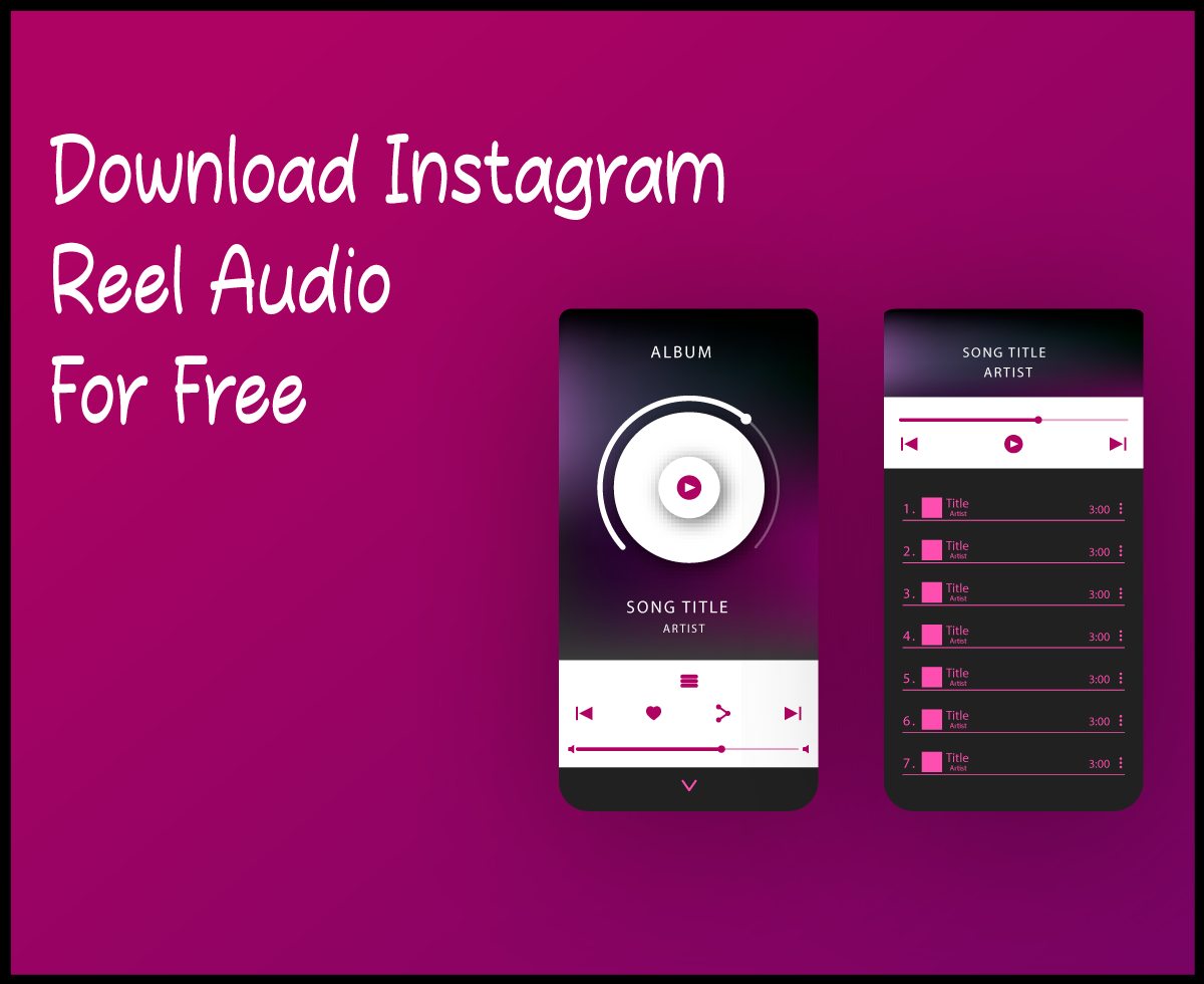Download Instagram Reel Audio For Free