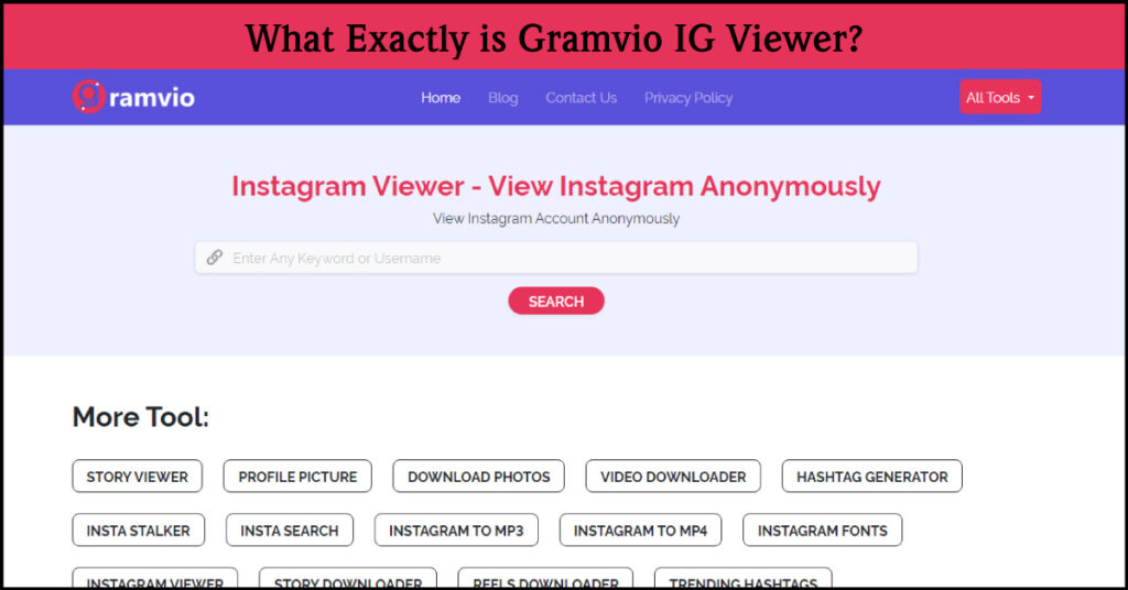 Gramvio IG Viewer